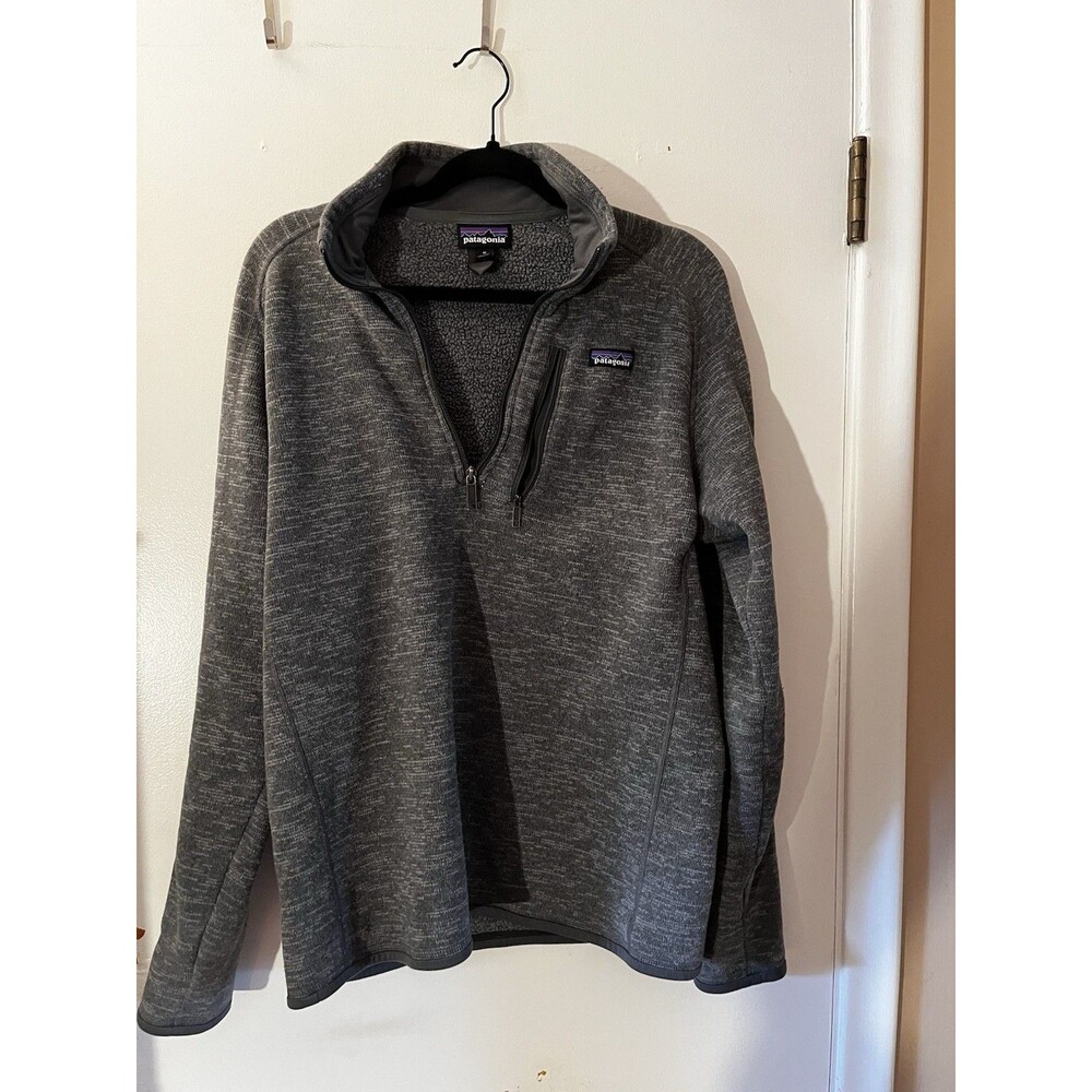 Patagonia Better Sweater 1/4 Zip Fleece Jacket - Nickel Grey Heather